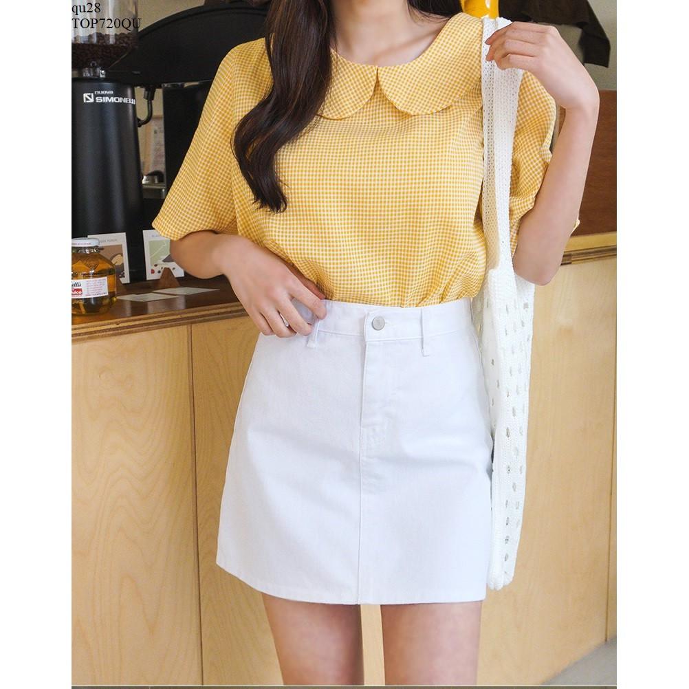 TOP636 ÁO SƠ MI NỮ CỔ SEN