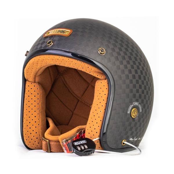 Mũ Bảo Hiểm 3/4 Cổ Điển BULLDOG Heli Carbon