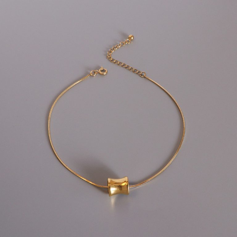 Lắc Chân Dây Mì Mặt Trụ Titan Ko Han Rỉ TT 3808