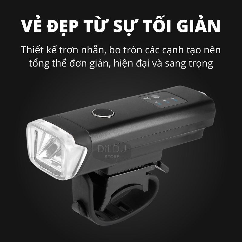 Đèn Xe Đạp Siêu Sáng XPG HJ-047 - Đèn Cảm Biến Ánh Sáng Tự Động - Đèn Led Xe Đạp Thể Thao Pin 2000mAh - Sạc USB - Hàng Chính Hãng Cao Cấp