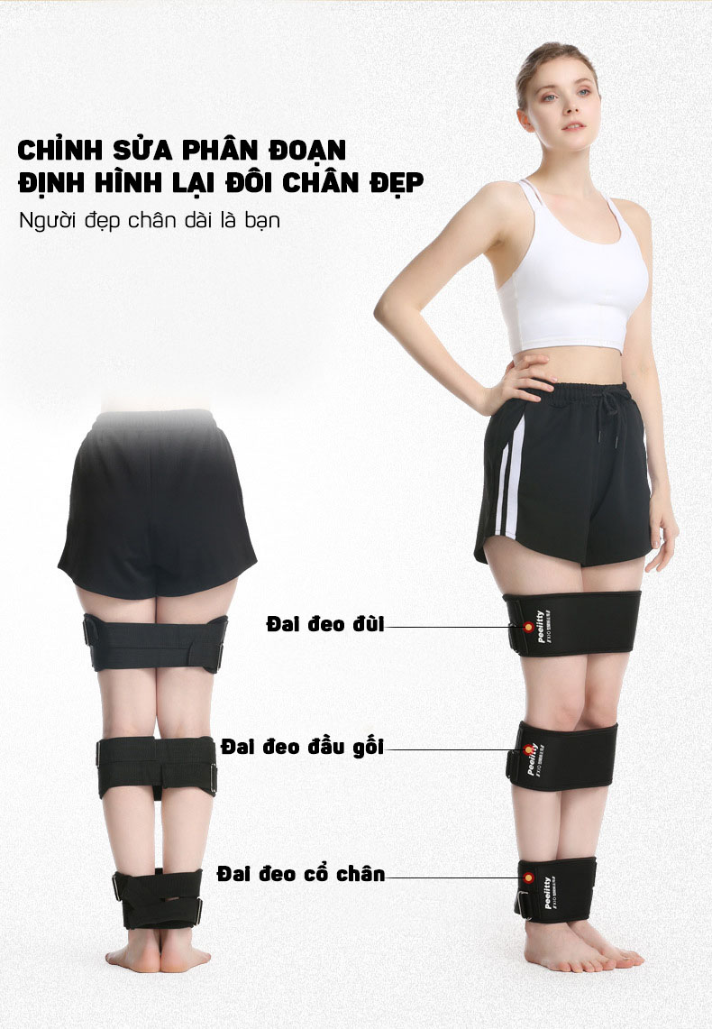 Đai Chỉnh Hình Thằng Chân Vòng Kiềng Pretty Freesize- Hàng Nhập Khẩu