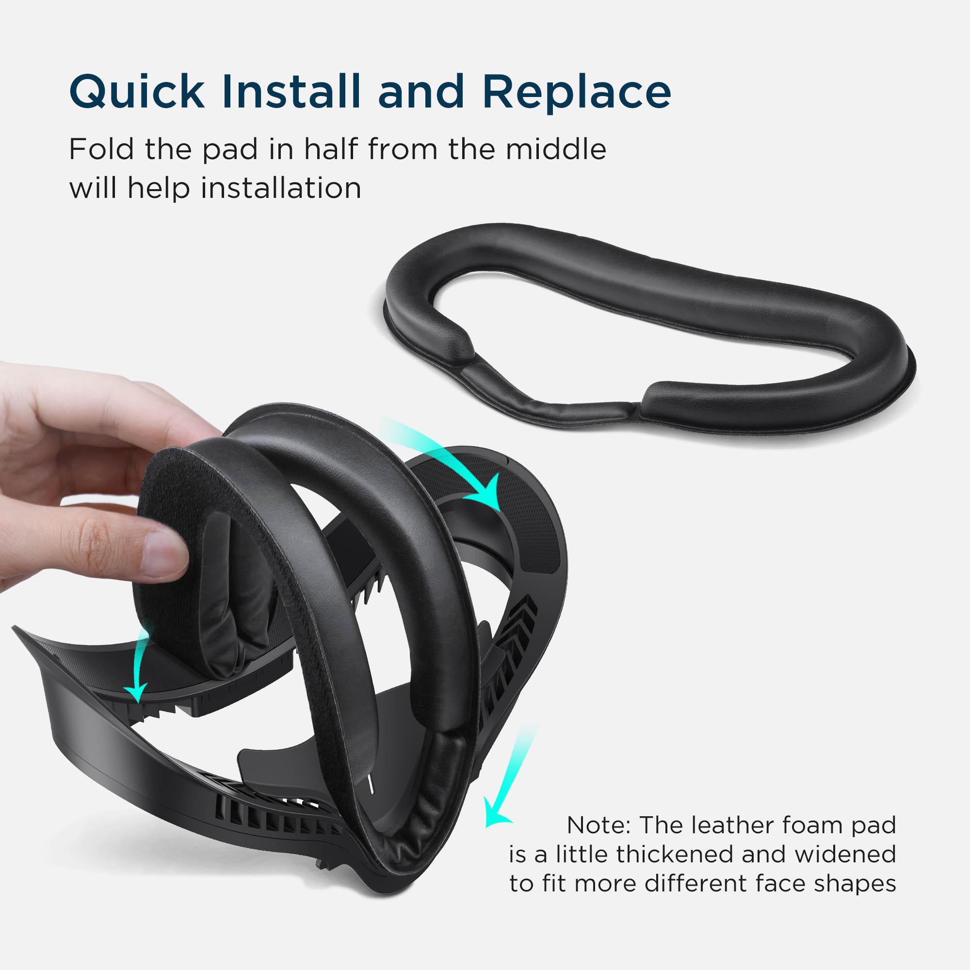 Thiết kế KIWI Giao diện khuôn mặt VR được nâng cấp Bộ thay thế cho Oculus Quest 2 Giao diện miếng đệm mặt thay thế Phụ kiện VR Màu sắc: phiên bản mới