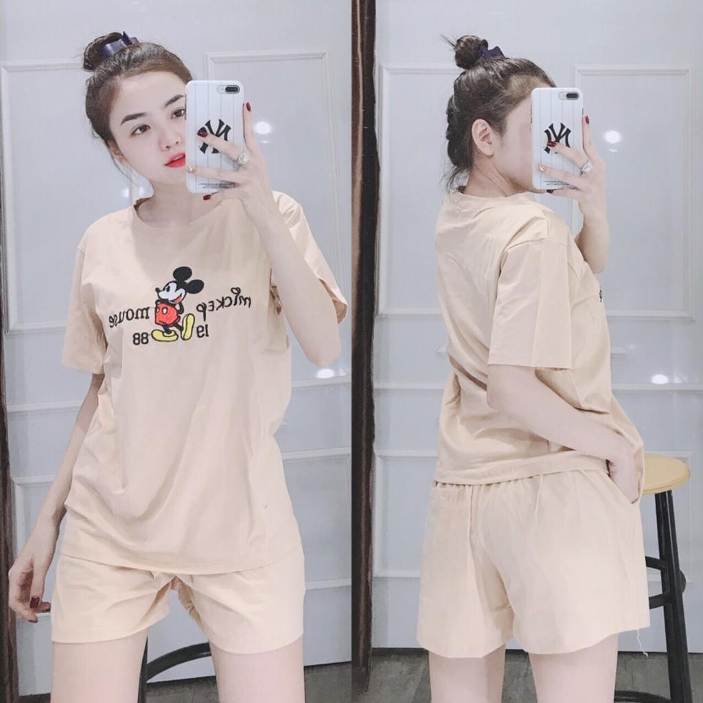 Set áo thun nữ quần đùi mặc nhà nhiều màu xinh xắn MK / CÓ SIZE XXL