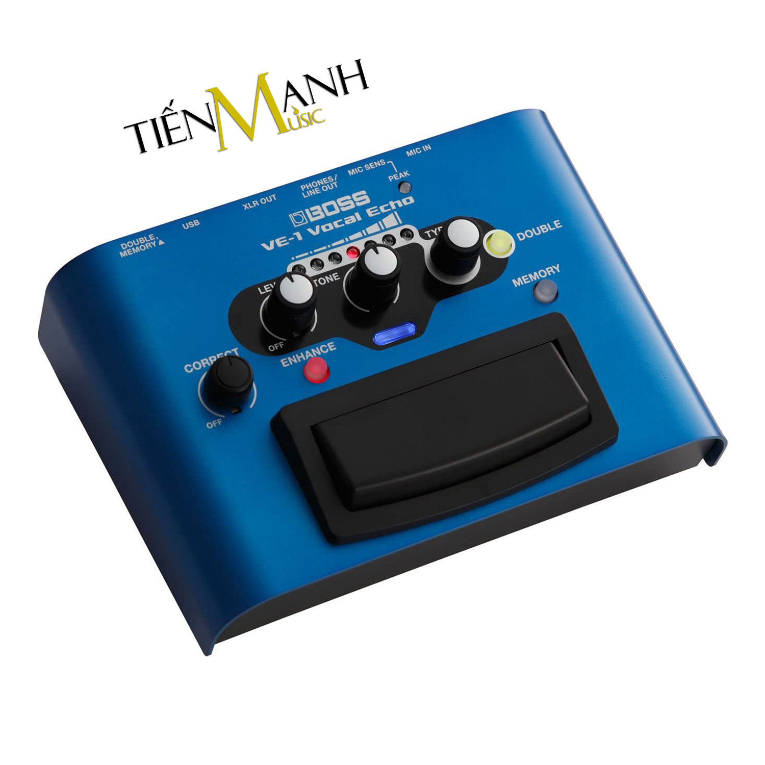 Boss VE-1 Vocal Echo Stompbox Tạo tiếng vang vọng và chỉnh Tone, Giọng cho Ca sỹ - Bàn đạp Phơ Guitar Reverb and Delay Effects Processor VE1 Singer Hàng Chính Hãng - Kèm Móng Gẩy DreamMaker