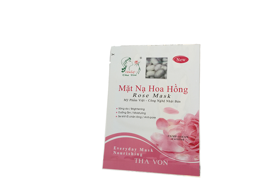 Mặt Nạ Hoa Hồng chất liệu lụa