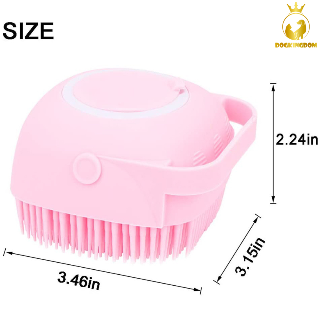 Bàn Chải Tắm Chó Mèo Silicon Tạo Bọt