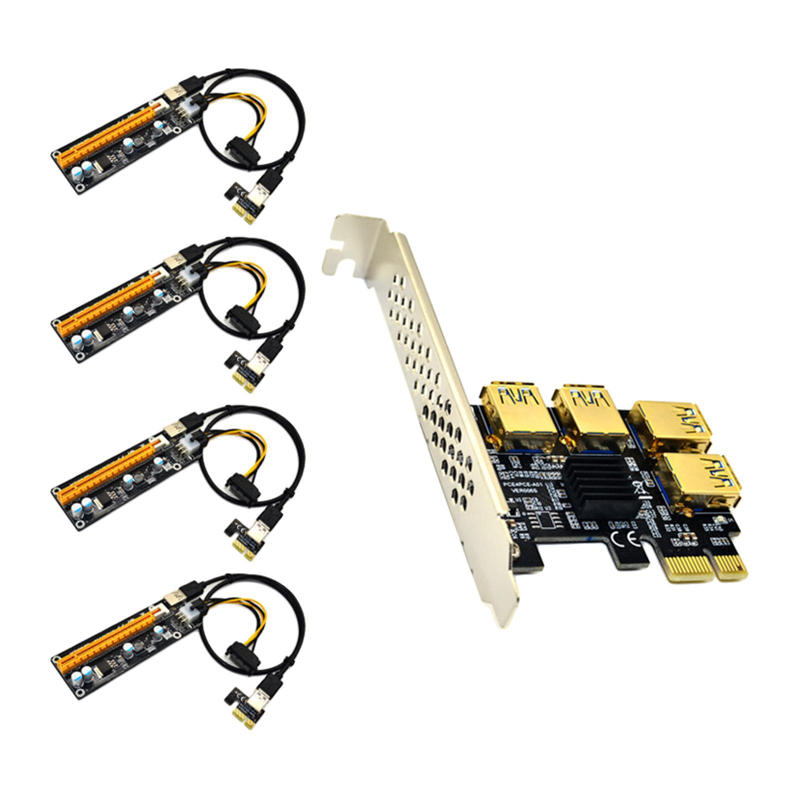 PCI- USB 3.0 Extender Card Expansion Black Yellow