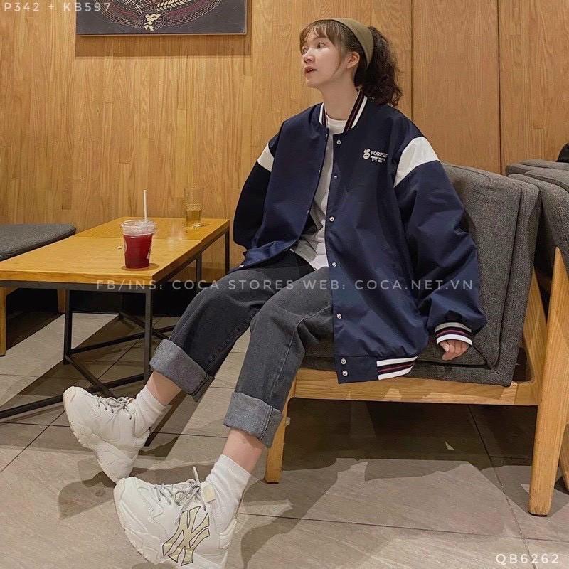 Áo Khoác Jacket Bombers FOREST 2 Màu Có Form Rộng XL
