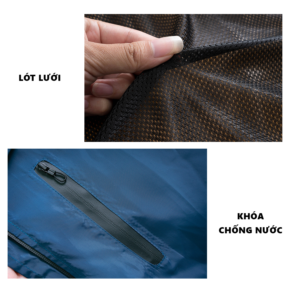 Áo khoác gió nam Chipu AGN1 Micado chống nước tránh gió cực hot phù hợp cả nam và nữ