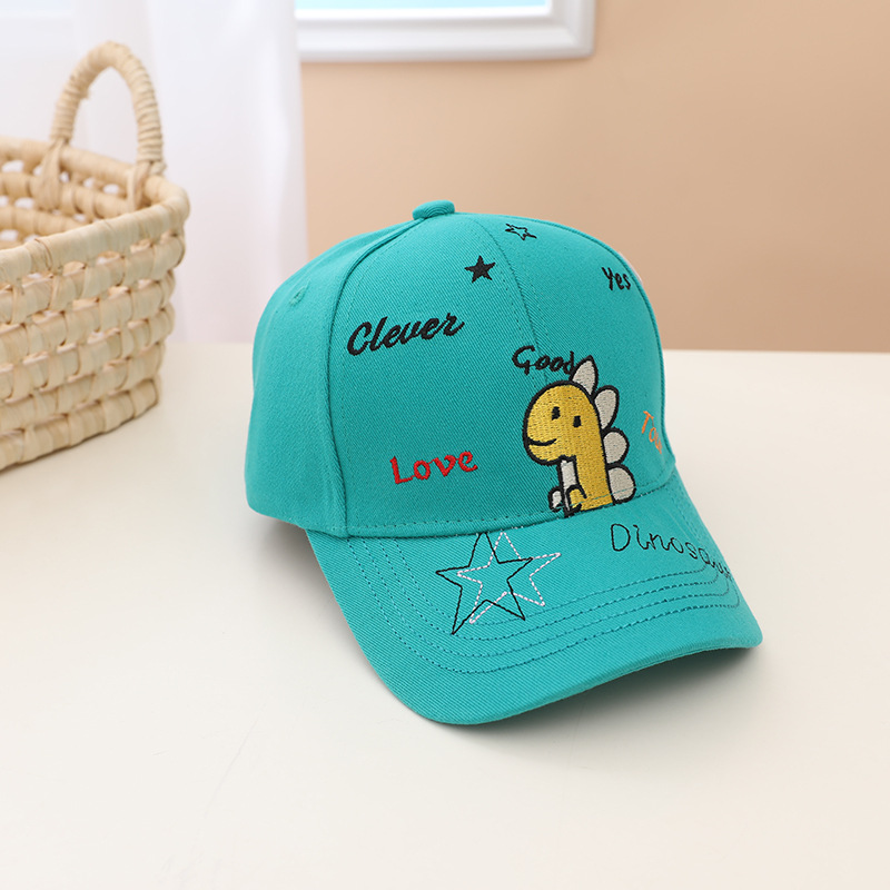 Mũ lưỡi trai cho bé trai TrueKids, nón khủng long thêu chữ cho bé 6 - 12 tuổi