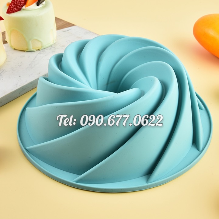 Khuôn silicone làm bánh, rau câu hình xoắn ốc size 20 cm – Mã số 1202
