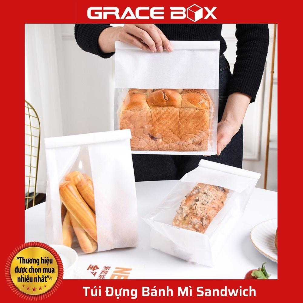 Xấp 10 Túi Đựng Bánh Mì Sandwich, Bánh Ngọt Loại Trơn - Hàng Nhập Khẩu