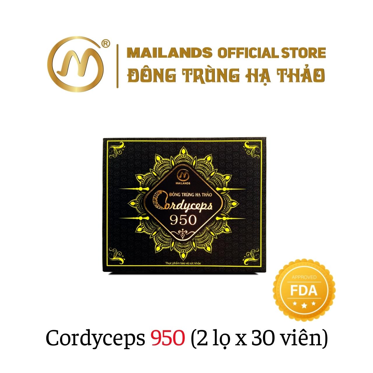 Đông Trùng Hạ Thảo Cordyceps 950 tăng cường sức đề kháng, nâng cao thể trạng