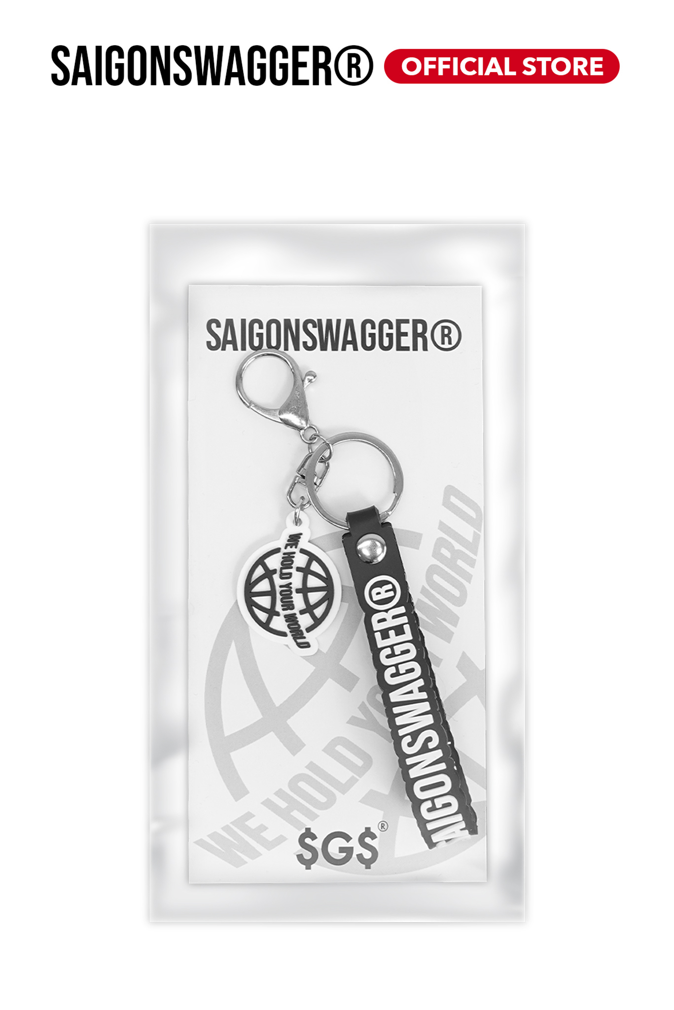 Móc khoá cao su SAIGONSWAGGER SGS LOGO TAG KEYCHAIN