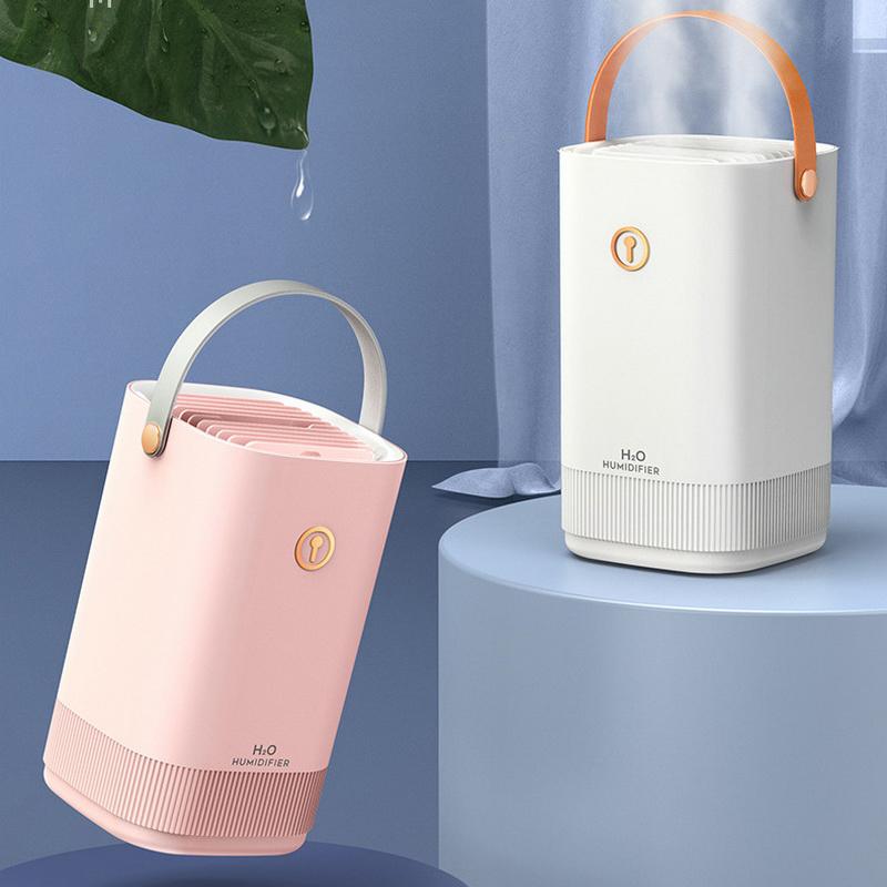 USB Máy Tạo Độ Ẩm Không Khí Đôi Vòi Phun 3300ML Khuếch Tán USB Hương Thơm Máy Khuếch Tán Tinh Dầu Lộc Coloful LED Siêu Âm Làm Thơm Phòng Humidificador