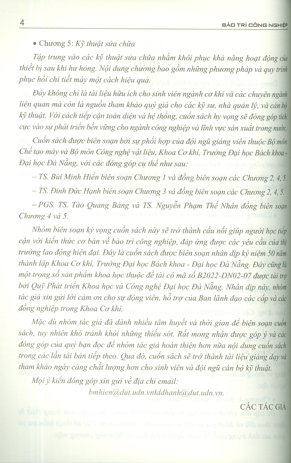 Bảo Trì Công Nghiệp