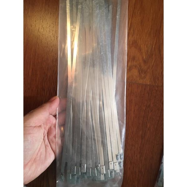 Túi 100 sợi dây rút inox 304 chịu lực, chịu nhiệt size 25cm