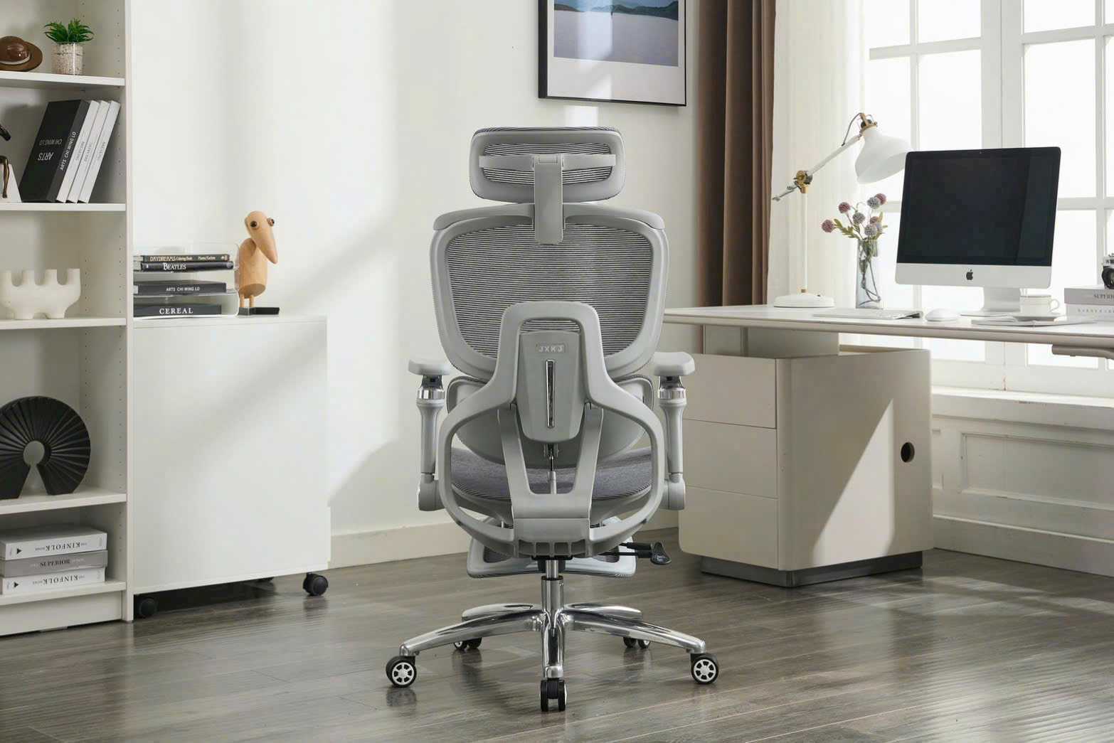 Ghế Công Thái Học Cao Cấp New Beginning 816-5 – Tựa Đầu, Đỡ Lưng, Gác Chân, Massage & Thông Gió