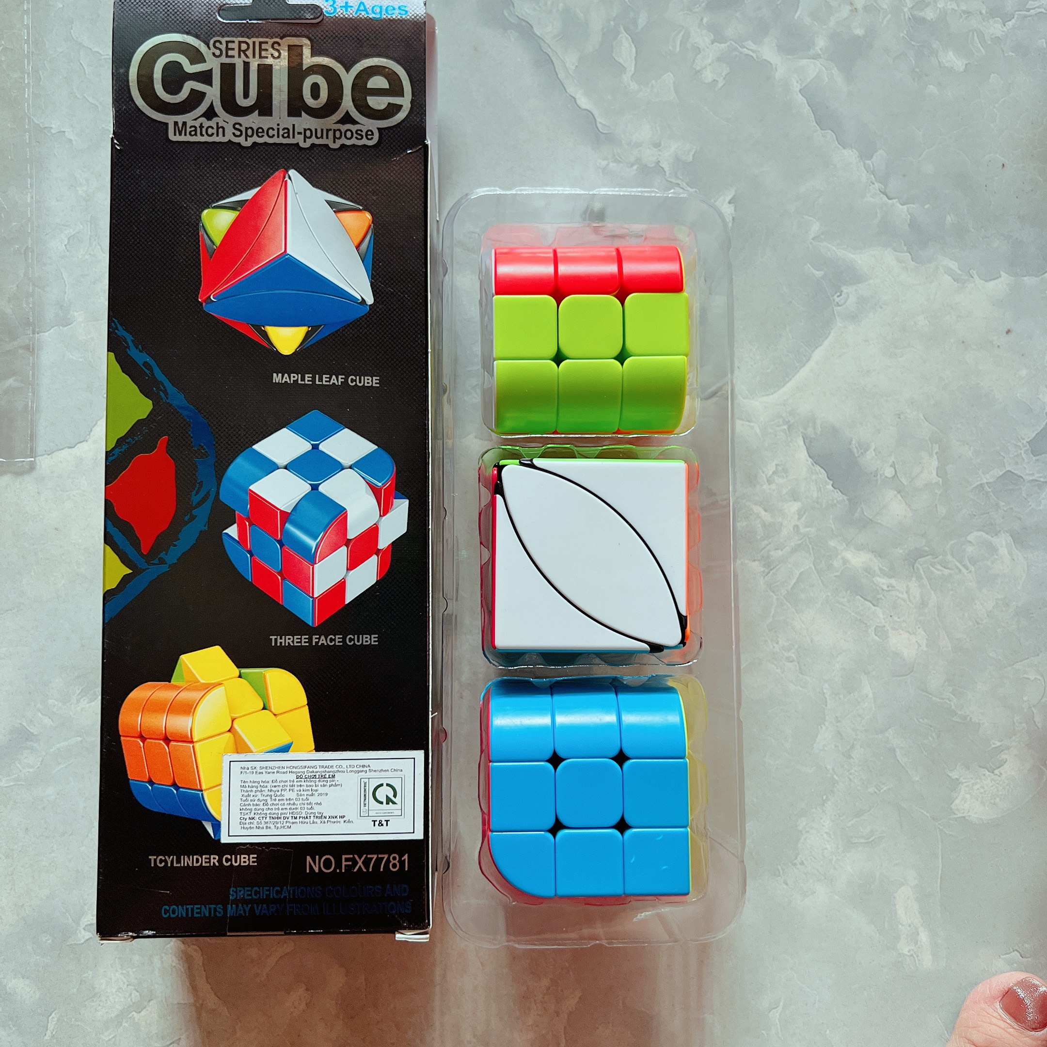 Bộ 3 rubic biến thể cube tăng trí não cho các bé