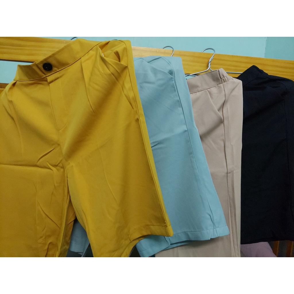 Quần short đũi nữ SURI chất đũi vải co giãn,mềm mịn 4 màu dễ phối được nhiều kiểu áo khác nhau.