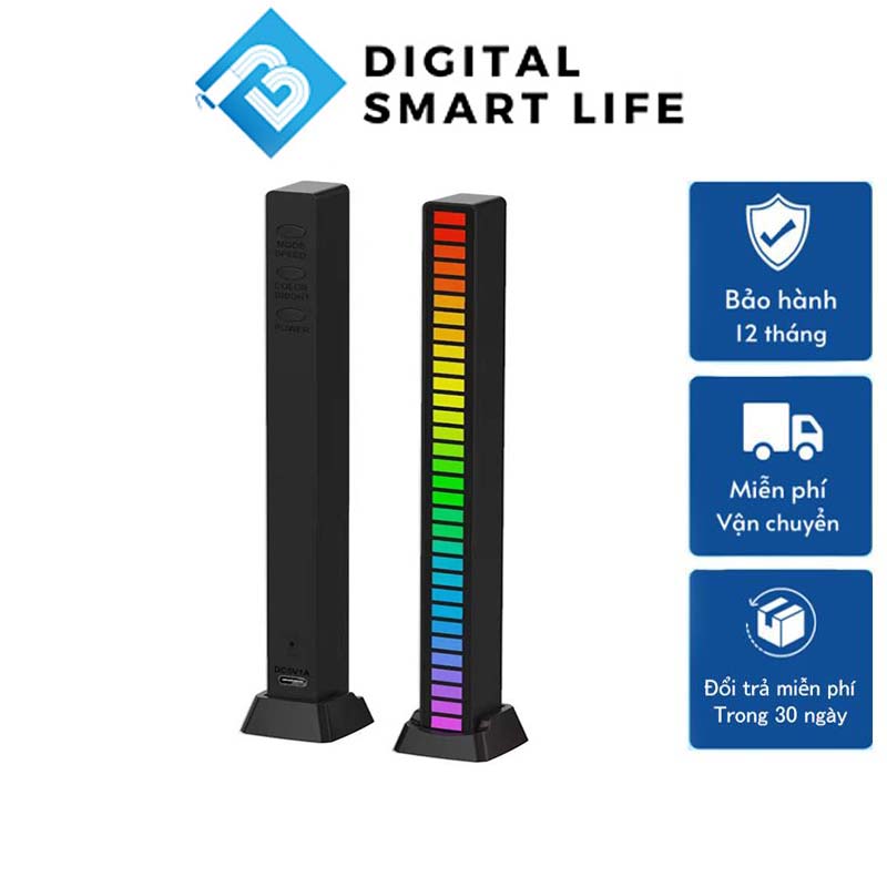 Thanh Đèn Led Nháy Theo Nhạc Nhôm Aluminum Có App Điều Khiển Đèn Led Theo Nhạc Nhấp Nháy Không Dây Đa Sắc RGB Quay VideoTiktok Triệu View Đèn Laser Phòng Bay Cảm Ứng Chớp Theo Nhạc Pin Trâu Trang Trí Ô Tô Nhà Cửa