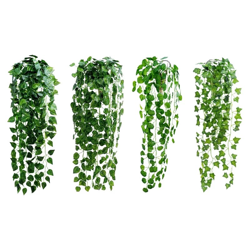 Chùm lá giả treo tường độc đáo dài 85-90cm trang trí nhà hàng, tiểu cảnh, ban công xanh mát CL-02