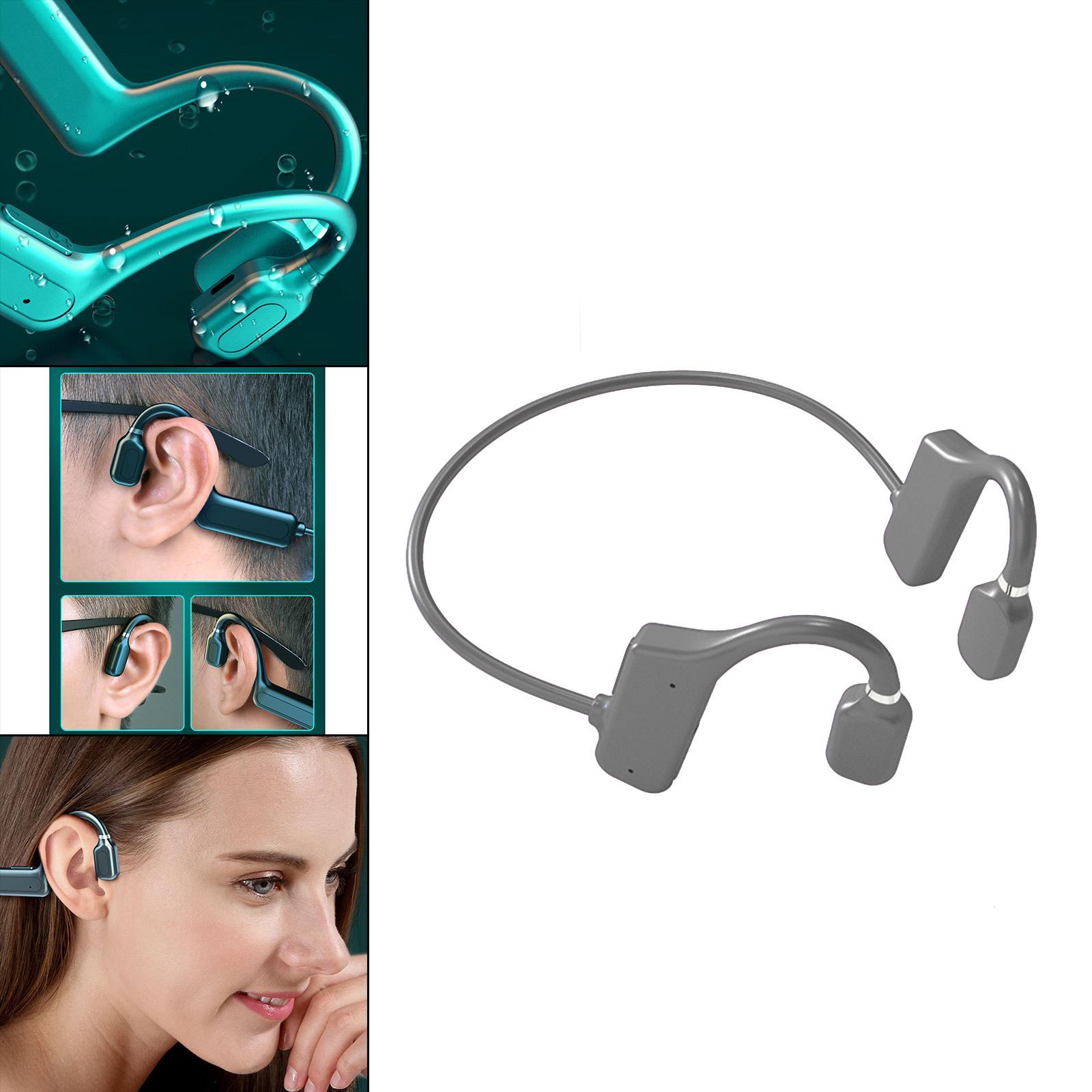 Bluetooth 5.1  Headphones Open-Ear Headset Waterproof Black