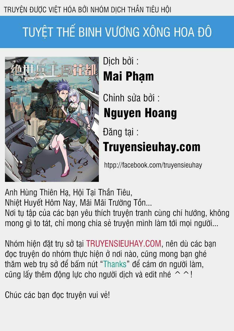 tuyệt thế binh vương xông hoa đô chapter 3 1