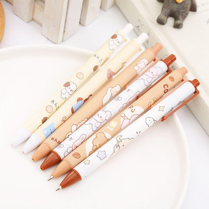 Bút Gel Bấm Mực Đen 0,5mm Hình Con Vật Ngộ Nghĩnh H149