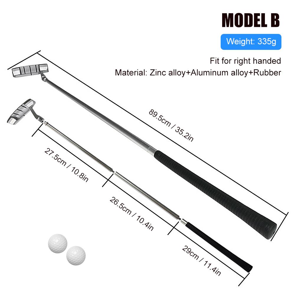 Gậy đánh golf lắp ráp bằng hợp kim kẽm tay cầm bằng cao su và 2 quả bóng