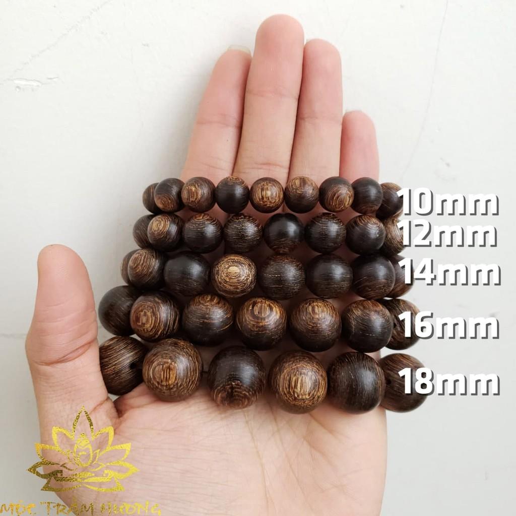 Vòng Tay Trầm Hương Hạt Tròn Đơn Sánh Chìm Tự Nhiên