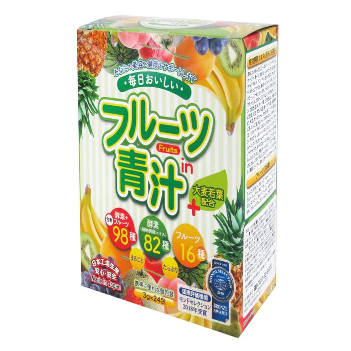 Bột mầm lúa mạch Aojiru trái cây 72g