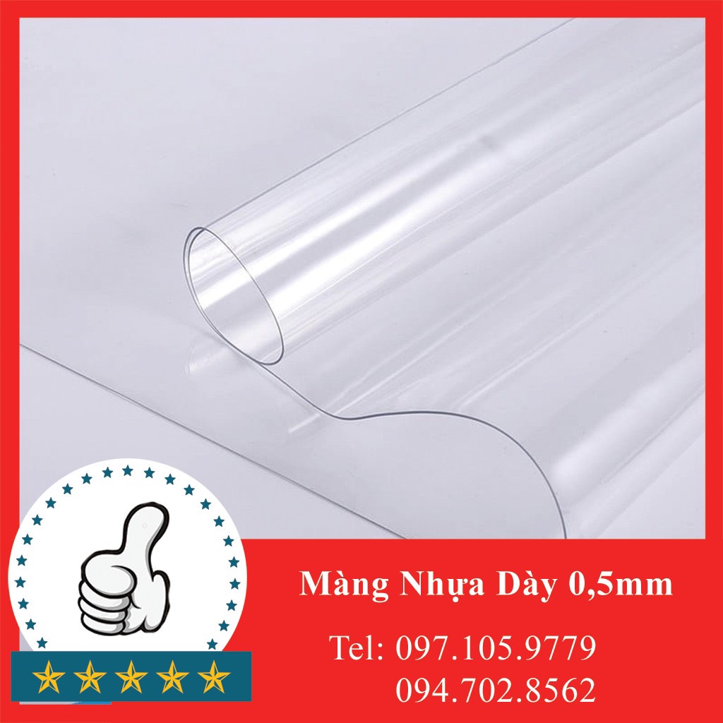 Màng Nhựa Dày 0,5mm | Màng Nhựa Dẻo | Màng Nhựa Trong Suốt Mỏng  | Đệm Lót Chống Thấm Nước