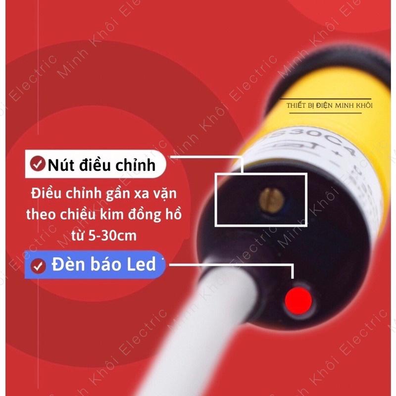 Cảm Biến Khoảng Cách, cảm biến vật cản hồng ngoại tiệm cận NPN E3F-DS30C4, PNP E3F-DS30P1, E18-D80NK