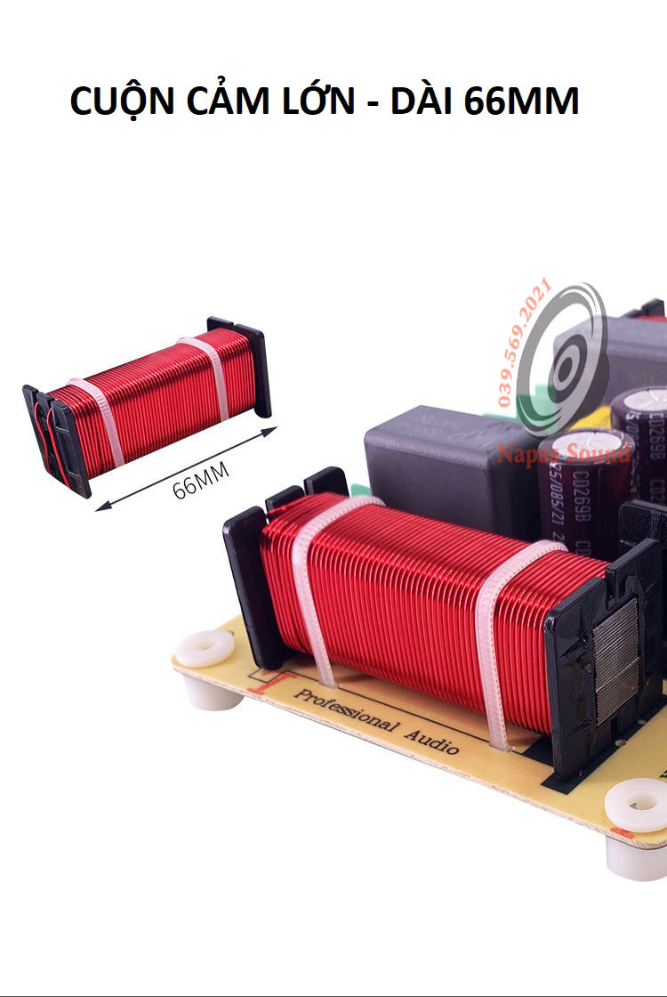 MẠCH PHÂN TẦN LOA 4 ĐƯỜNG TIẾNG - LẮP 2 BASS 1 TRUNG 1 TRÉP - PHÂN TẦN 4 LOA