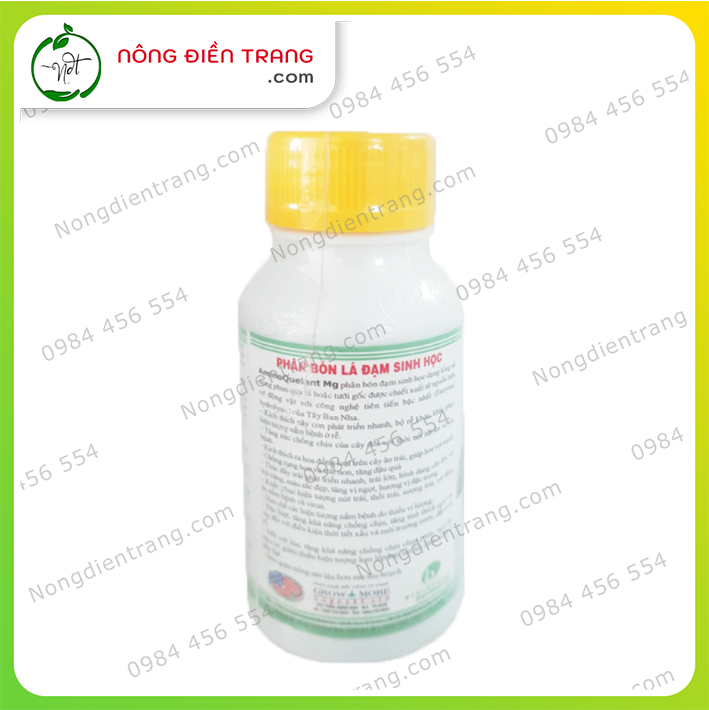 Phân Bón Lá AminoQuelant Mg - Chai 100ml - Bổ Sung Magie và Acid Amin Thiết Yếu Cho Cây VTNN Nông Điền Trang