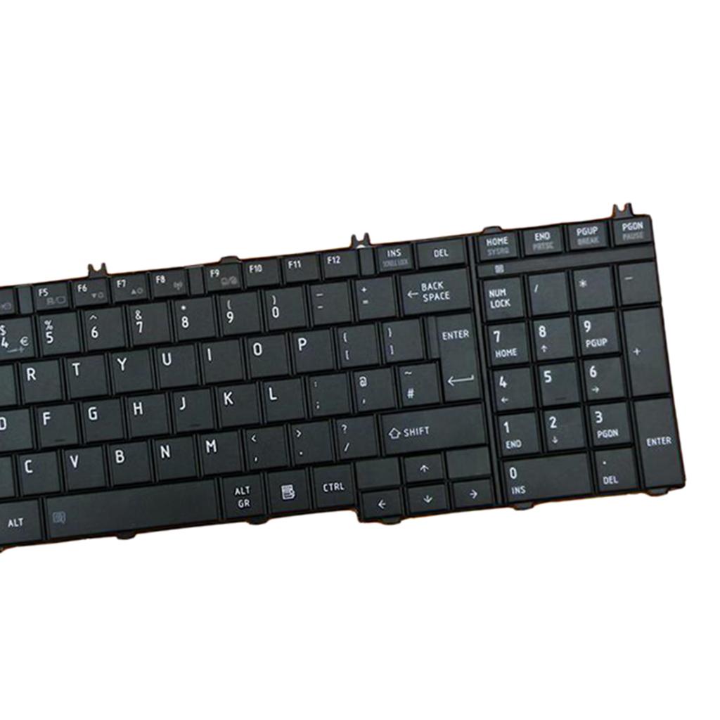 Laptop English Keyboard Assembly for Toshiba Satellite C650 C655 UK