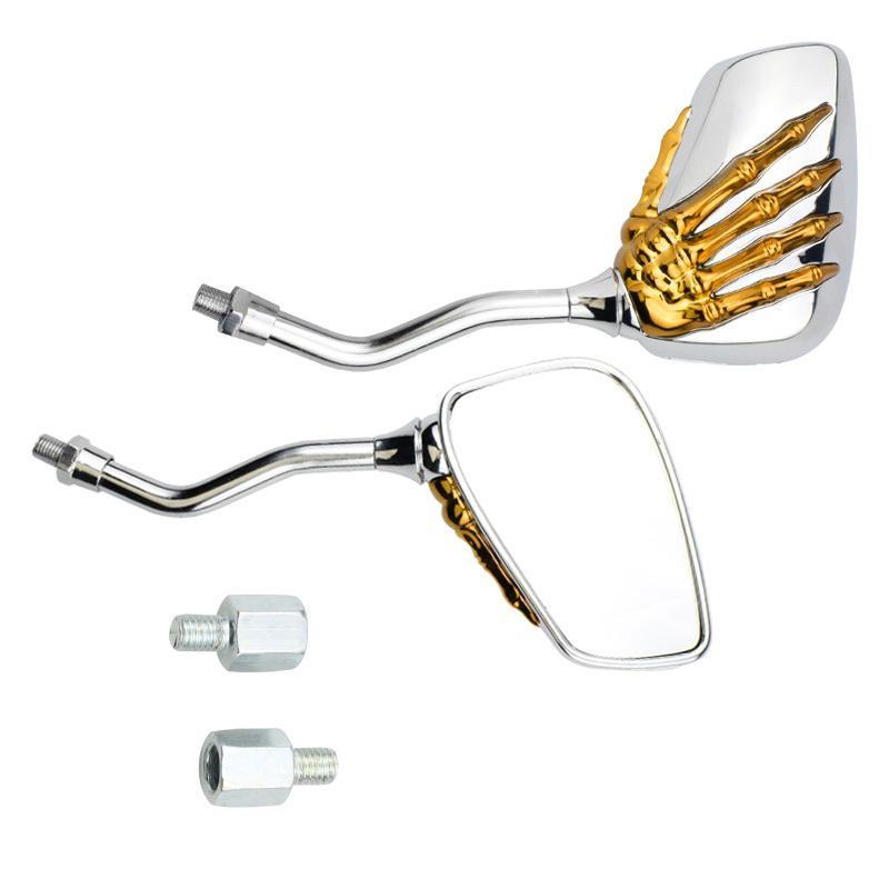 Phong cách mới nhất xe máy xe điện gương chiếu hậu gương sửa đổi gương tay ma mới gương vuốt ma gương chiếu hậu khung xương gương chiếu hậu tay