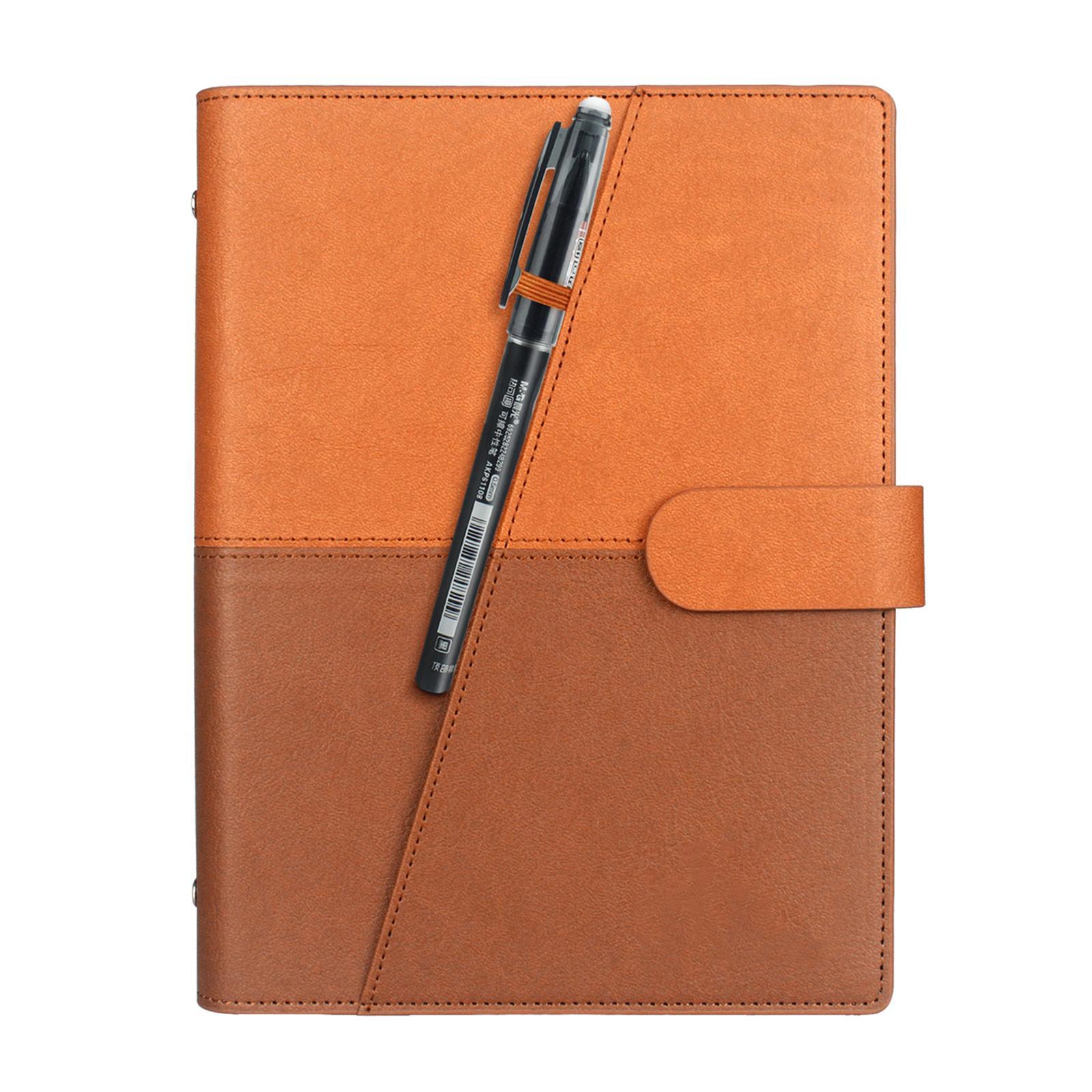2pcs PU Leather Erasable Notebook with Pen Smart for Journal Business