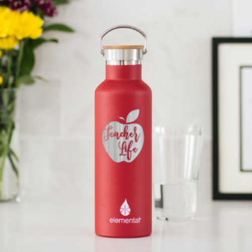 BÌNH GIỮ NHIỆT ELEMENTAL MÀU ĐỎ , BÌNH NHẬP KHẨU MỸ, ĐẠT CHUẨN FDA HOA KỲ, THÉP 304 KHÔNG GỈ, GIỮ NÓNG LẠNH