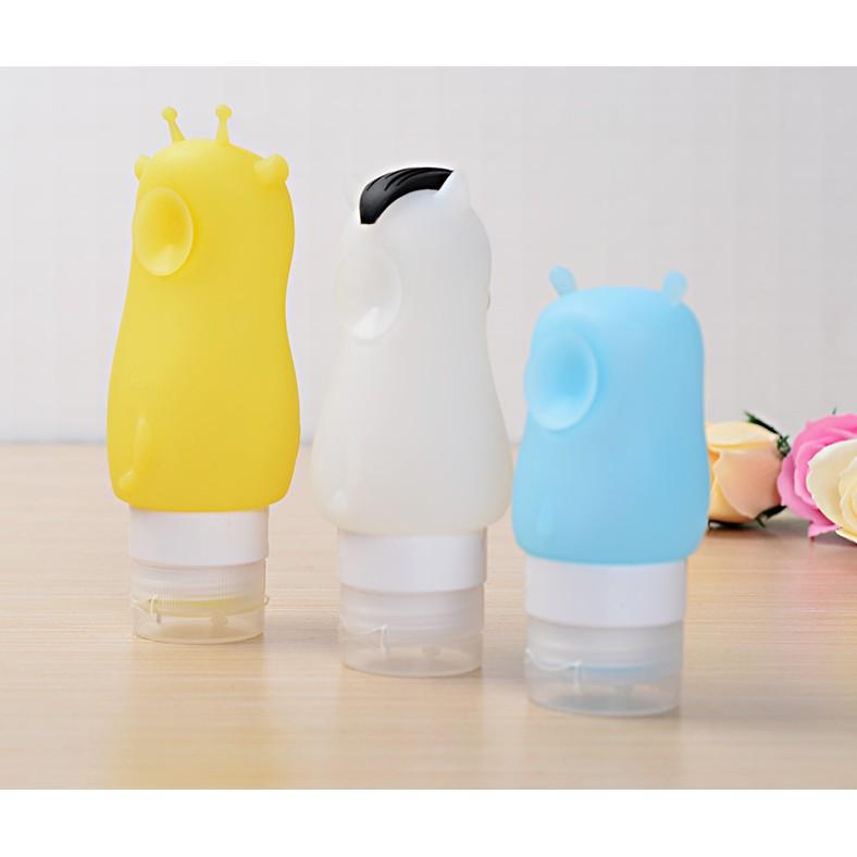 Lọ chiết mỹ phẩm du lịch Silicon Thú Cute 50ml, 70ml, 90ml