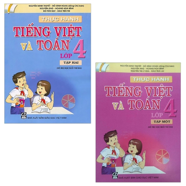 Combo Thực Hành Tiếng Việt Và Toán - Lớp 4: Tập 1 Và 2 (Bộ 2 Tập)