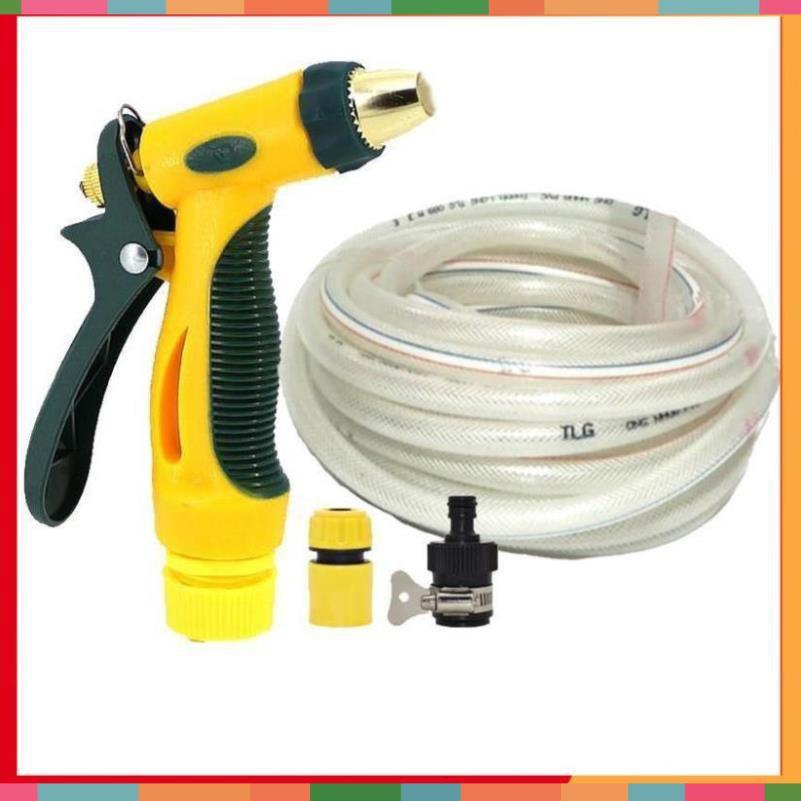 Bộ dây vòi xịt nước rửa xe,tưới cây tăng áp 3 lần 3-5m 206317