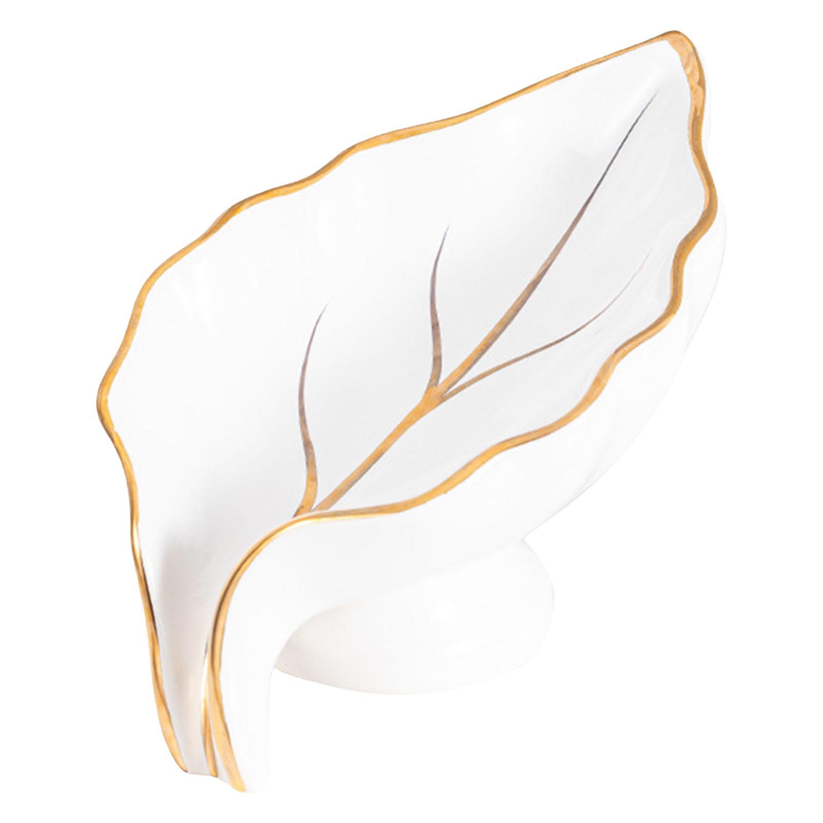 Ceramic Bathroom Soap Dishes Container Drain Tray Case Box for Bathtub White