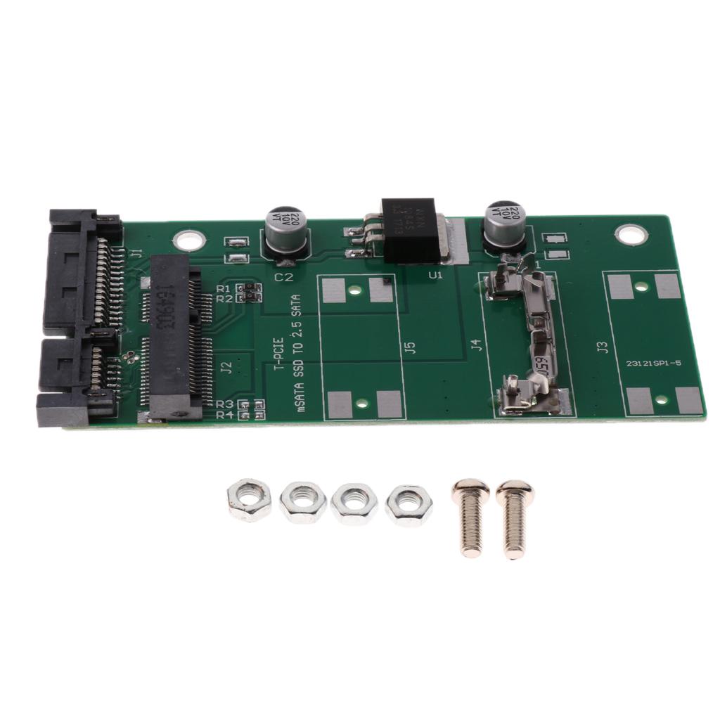 MSATA to SATA 2.5inch Adapter Card Board Support 50mm Mini Pci-e mSATA