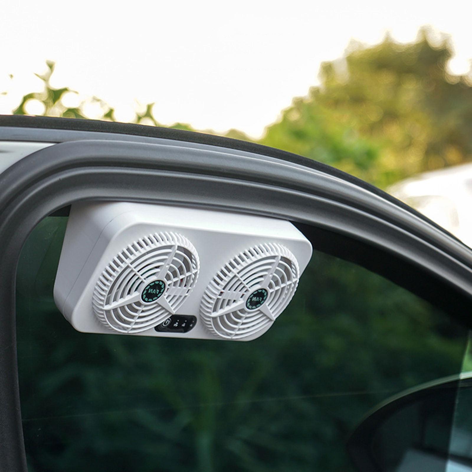Car Exhaust Fan Car Radiator Cooler 3Gears Adjustable Car Ventilation Fan