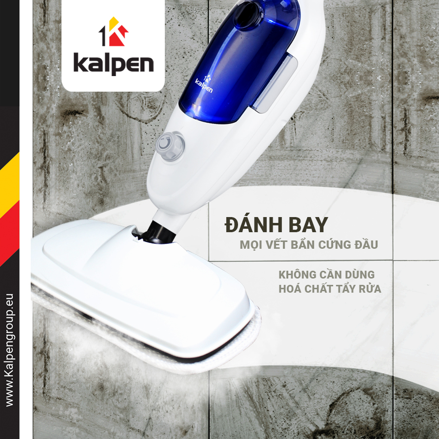 CÂY LAU NHÀ DIỆT KHUẨN BẰNG HƠI NƯỚC NÓNG SIÊU NHIỆT KALPEN SMK-3960