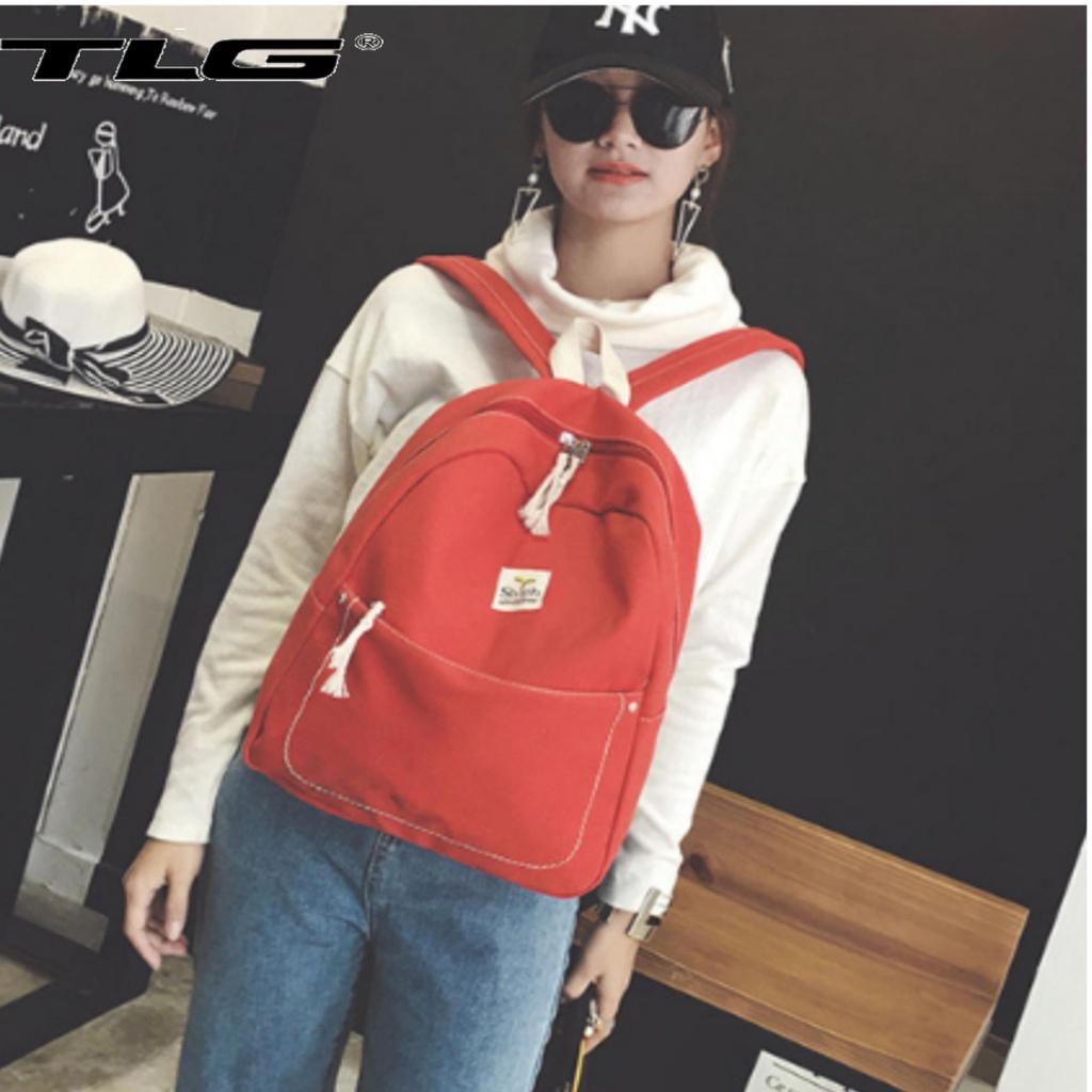 Ba Lô Canvas Sinh Viên Phong Cách Hàn Quốc 208069 2