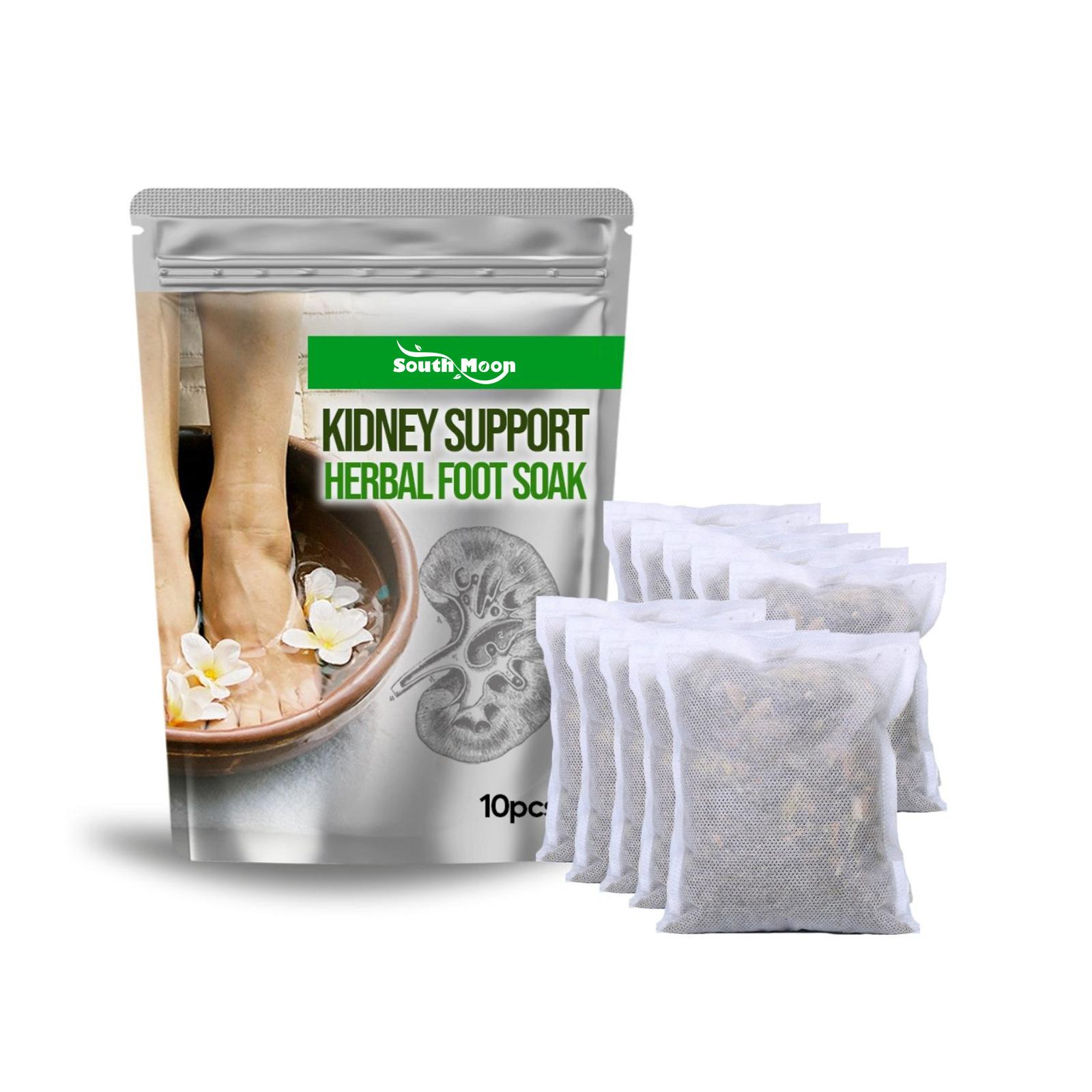 South Moon 10Pcs Lymphatic Drainage Foot Soak Mild Herbal Stimulate Detoxfication Foot Bath Bags