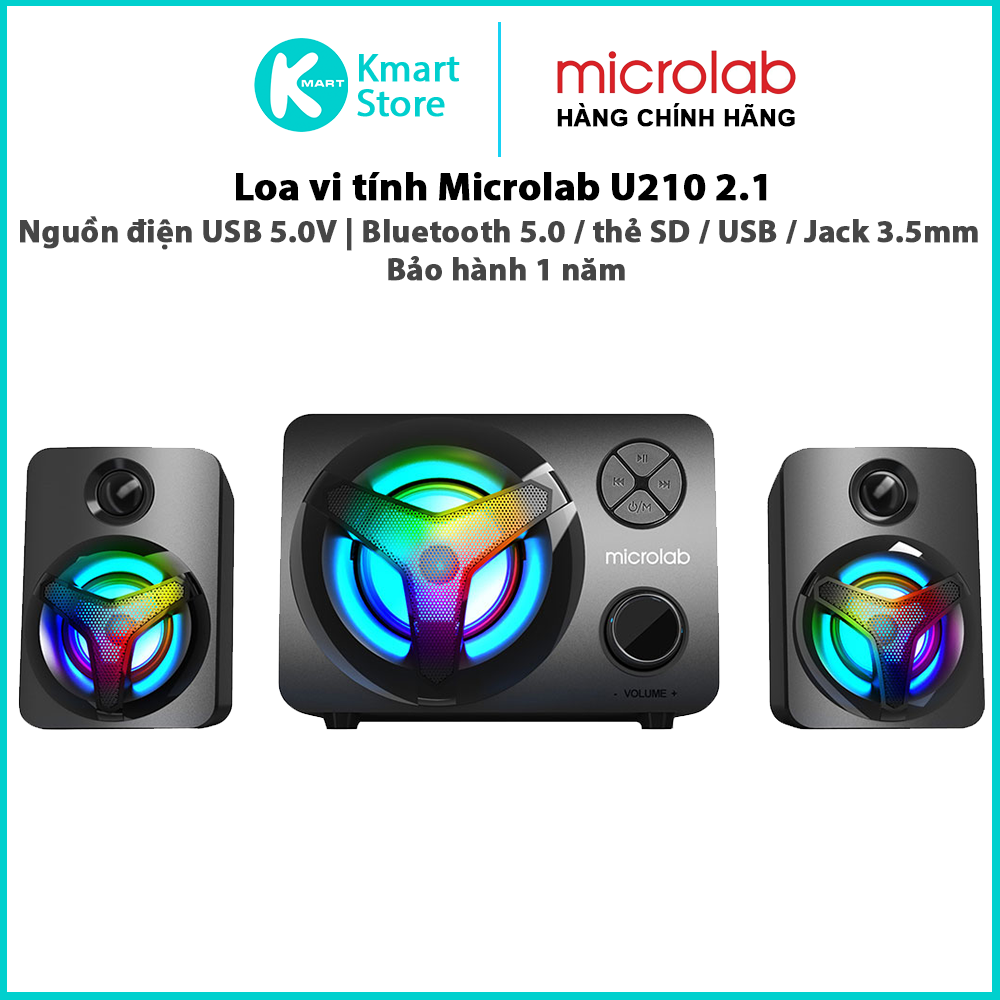 Loa máy tính Bluetooth Microlab U210/ 2.1 (Bluetooth/ TF/ FM)